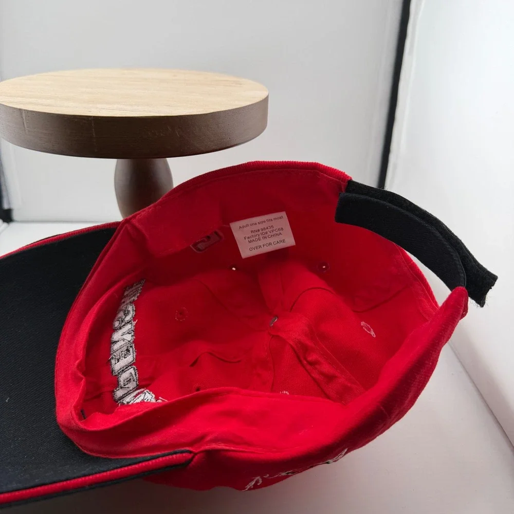 Team Penske Racing Hat Red Black Adjustable Baseball Cap Number 2 Signature